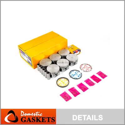 NPR Pistons w/ Rings fit 02-10 Mitsubishi Dodge Jeep 3.7 SOHC - Image 1 of 4