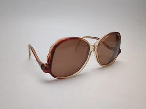 True Vintage 1980's Ladies RX Glasses - Brown 50-16-135 VTG Oversize Upsidedown  - Picture 1 of 7