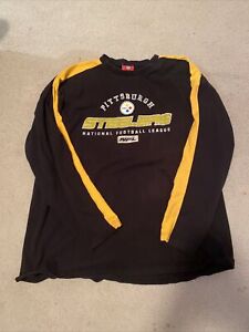 Vintage NFL Pittsburgh Steelers Long Sleeve Shirt Sz 2XL