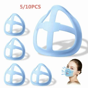 10 Pcs 3D Face Mask Bracket Inner Support Frame Cool Mouth More Breathing Space - Picture 1 of 11