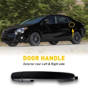 Door Handle For 2003-2013 Toyota Corolla  Rear Left or Right Outer Smooth Black - Bild 1 von 11