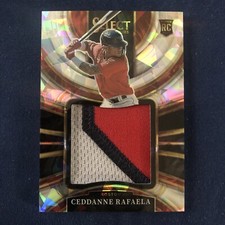 2023 Panini Select Ceddanne Rafaela RC Rookie Patch Cracked Ice #/23 Boston 