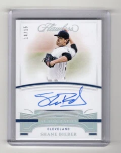 SHANE BIEBER - GUARDIANS - 2021 FLAWLESS SAPHIRE ON CARD AUTO #'d 14/15 - WHOA! - Picture 1 of 2