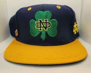 Vintage 90s Notre Dame Fighting Irish College NCAA Fitted 7 3/8 The Game Hat Cap