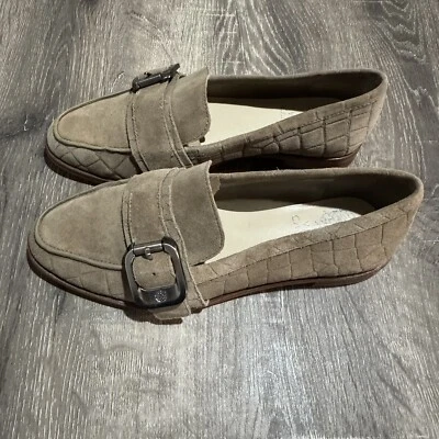 Vince Camuto Mujer Cenkanda Tostado Gamuza Mocasines Zapatos 6 Medianos Con Hebilla Foto 1 de 4