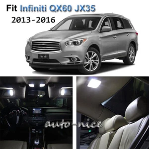 For 2013-2016 Infiniti QX60 JX35 Xenon White LED Interior Lights Kit 15 Pieces - Picture 1 of 10
