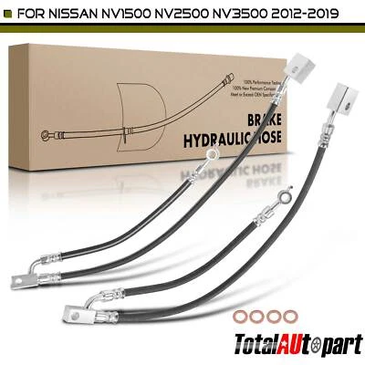 Manguera hidráulica de freno para Nissan NV1500 NV2500 NV3500 12-19 4,0 L 5,6 L delantera derecha Foto 1 de 4