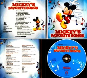 DISNEY *VG+* "MICKEY'S FAVORITE SONGS" 2001 US WALT DISNEY RECORDS PROMO CD - Imagen 1 de 1