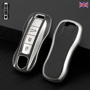 PORSCHE Key Cover Case Fob Fits 911 Turbo Targa Panamera Macan Cayenne Taycan - Imagen 1 de 12