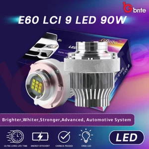 BMW E60 Lci 90w LED ANGEL EYES HALO RING BULBS for HALOGEN HEADLAMPS 07+ UK A29 - Picture 1 of 7