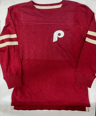 PHILADELPHIA PHILLIES THROWBACK SWEATER LONG SLEEVE HEAVY SHIRT NEW 2X 3X Cover