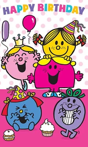 Little Miss Birthday Card - Mr Men - Picture 1 of 1