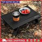 Portable Camping Table Mini Folding Tourist Table for Outdoor Barbecue (black)