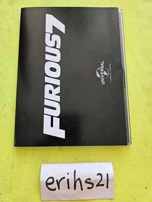 Furious7 - Special Universal Pictures 2015 FYC Screener Promo DVD Diesel Johnson - Image 1 of 3