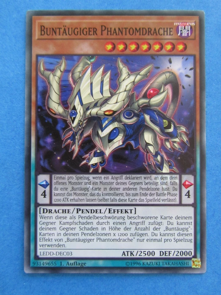 Yu-Gi-Oh Karte - Buntäugiger Phantomdrache - 1. Auflage - LEDD-DEC03 - Common - Bild 1 von 1