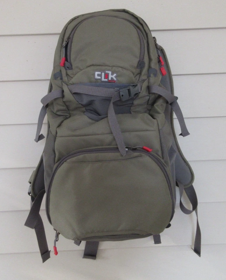 Mochila Clik Elite Venture 30 ProBody SLR câmera pacote grande caminhante verde exército - Imagem 1 de 4