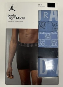 Jordan Flight Modal Boxer Brief 3 Pack Large JM0691-MOS Chambray New - Picture 1 of 5