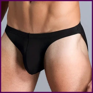 Slip Mutandine Uomo Sexy Morbido Traspirante Vita Bassa U-Convesso Tinta Unita Uomo - Foto 1 di 33