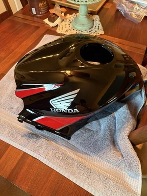 Honda CBR 600RR 2007-2012 OEM cubierta del tanque de combustible panel de carrocería de gasolina negro/rojo  Foto 1 de 4