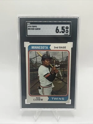 1974 Topps - Rod Carew #50 Minnesota Twins SGC 6.5 EX/NM+ - Image 1 of 4