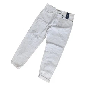 Neu mit Etikett Forever 21 Boyfriend-Damenjeans Used-Look Größe weiß Bündchen am Saum. - Bild 1 von 9