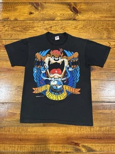 Vintage 90s Taz’s Devils Motorcycles Tee L Rare Looney Tunes Single Stitch Biker - Bild 1 von 9