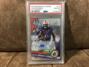 Jalon Daniels 2023 Bowman U Chrome Auto 10 #173 Kansas Jayhawks 🔥 - Bild 1 von 2