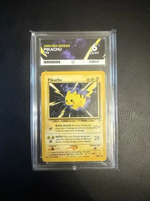 2000 NEO GENESIS PIKACHU 70/111 EX-MT 6 ACE - Image 1 of 2