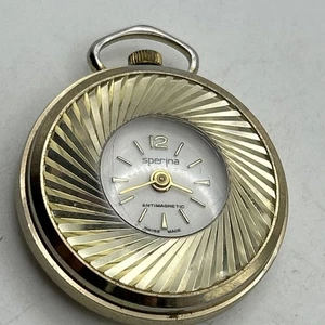 *LEER* Reloj Colgante Vintage Sperina Antimagnético Hecho en Suiza Necesita Reparación - Imagen 1 de 2