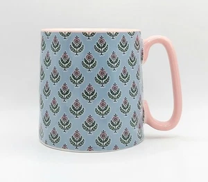 Colorful Floral Pattern Coffee Mug Cup 14 Oz Ceramic By 10 Strawberry Street - Picture 1 of 7