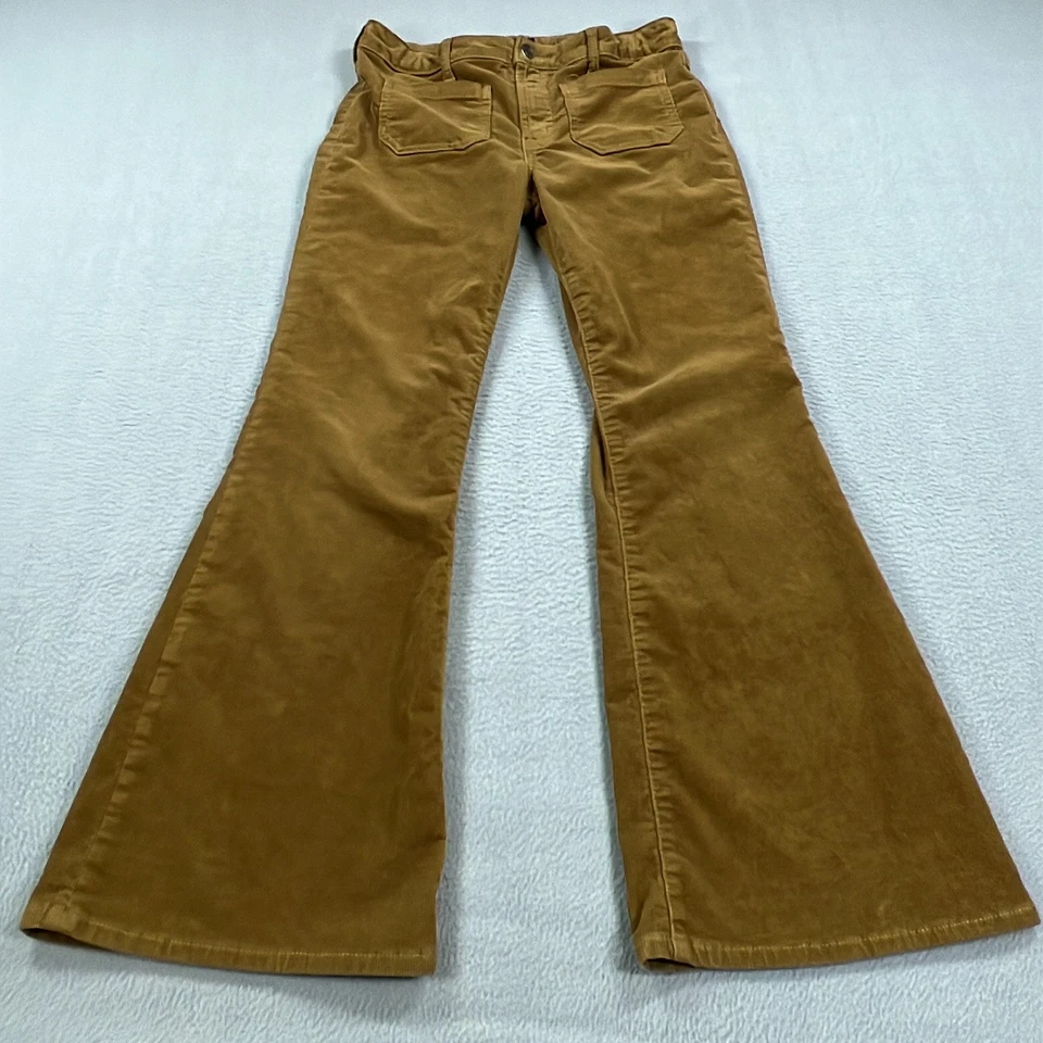 Pantalones de mezclilla GAP para mujer 16 marrón años 70 acampanados pana tiro alto campana parte inferior retro Foto 1 de 4