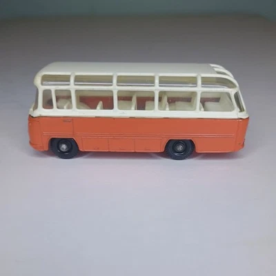 Matchbox Lesney Mercedes Coach tour bus orange nice shape made in England #68 - Image 1 of 4