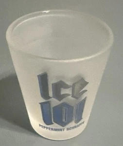 ICE 101 PEPPERMINT SCHNAPPS SHOT GLASS FROSTED - Picture 1 of 1