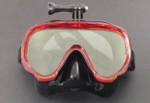 With GoPro Bracket Silicone Mask for Snorkeling Scuba Diving WIL-DM-32R - Bild 1 von 3