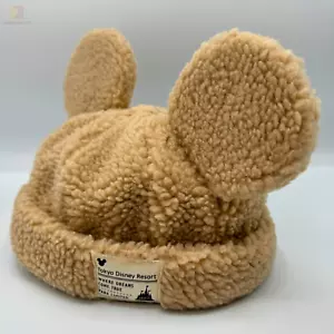 Tokyo Disney Resort Orejas de Mickey Mouse Gorra Esponjosa Beige Limitada Japón - Imagen 1 de 15