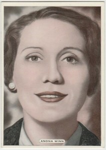 Anona Winn 1935 Ardath Film, Stage & Radio Stars XL Tobacco Card #24