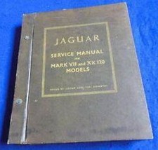 Jaguar Full Service Manual for Mark VII and XK 120 Models issued by Jaguar Cars