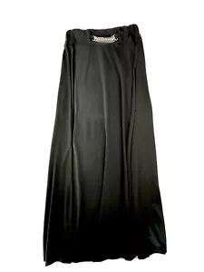 Fleurette Long Black Skirt-Small - Picture 1 of 4