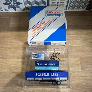 Roco Set Rimorchio H0 1529 Norfolk Line Kuhne & Nagel Incompleto z2 - Foto 1 di 11