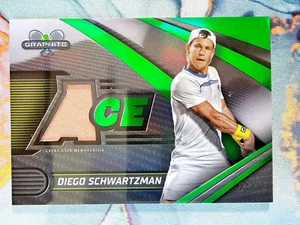 Diego Schwartzman Green /75 Event Used 2024 Topps Graphite Tennis - Bild 1 von 1