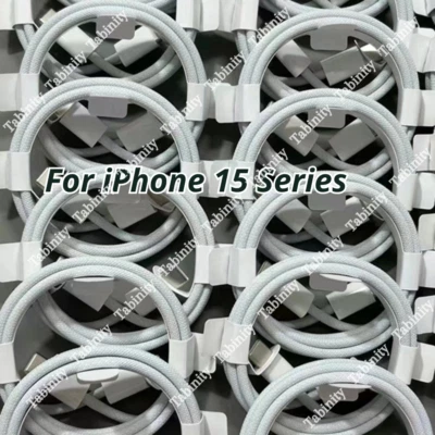 For iPhone 15 Plus 15 Pro Max USB-C Type-C Fast Charger Charging Data Sync Cable - Image 1 of 4