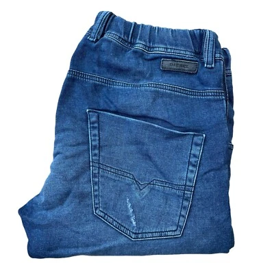Pantalones de mezclilla DIESEL Krooley-Jogg Ne para hombre azules regulares ajustados Distress W32 L30 Foto 1 de 4