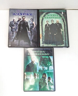 EUC The Matrix Trilogy DVD Movies Set 1, 2 & 3 - Keanu Reeves - Image 1 of 4