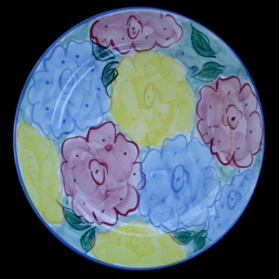 Patton Handmade Stoneware Pottery Floral 11 1/4" Plate NEW - Image 1 of 4