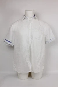 Herrenhemd J Hampton & Sons Größe Large reines Leinen weiß Artikel - Bild 1 von 11
