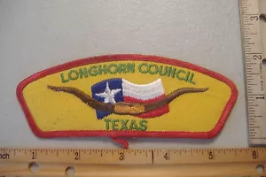~CONSIGLIO LONGHORN~TEXAS~TOPPA BOY SCOUT IN TESSUTO~ - Foto 1 di 1