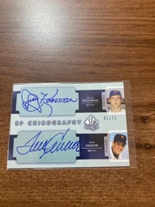 2003 SP Authentic Chirography Autograph Tom Seaver Jerry Koosman (1/75) Mets - Picture 1 of 1