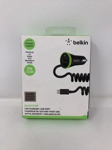 Belkin Boost-Up Micro USB Car Charger w/USB Port Black 17 Watt 3.4 Amp - Picture 1 of 3