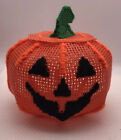Halloween Pumpkin Jack O Lantern Bowl Yarn On Plastic
