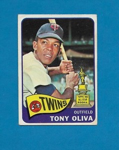 1965 Topps #340 Tony Oliva HOF Minnesota Twins All Star ROOKIE card Centered EX-